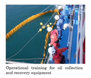 Operational training for oil collection and recovery equipment