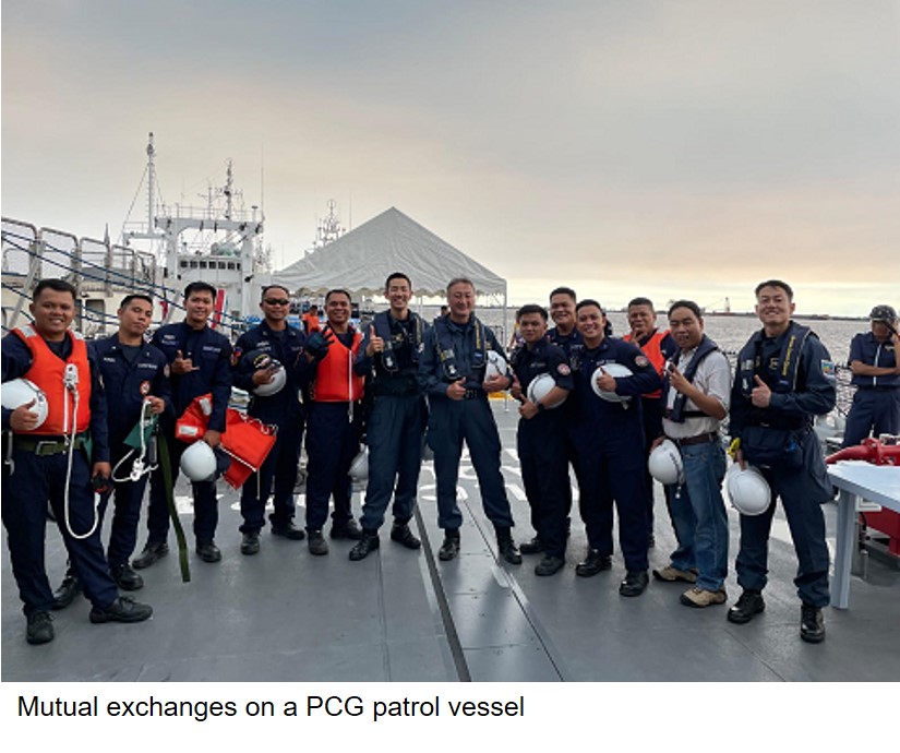 Mutual exchanges on a PCG patrol vessel
