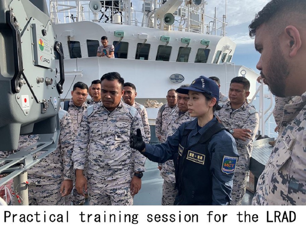 Practical training session for the LRAD